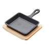 Mini Square Frying Pan & Board 12.5cm