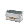 Galvanised Steel Table Caddy 24.5cm X 15.5cm X 12.5cm