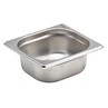 Food Pan Gastronorm S/S GN1/6 17.6cm X 16.2cm X 6.5cm Deep