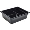 Food Pan Gastronorm Polycarbonate GN1/2 32.55cm X 26.5cm X 10cm Deep Black