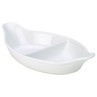 Genware Porcelain Divided Vegetable Dish 32cm (Box Of 4)