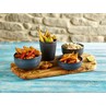 Rustic Stoneware Tapas Dish 10cm Blue