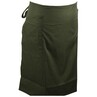 Contrast Stitch Waist Apron 2 Pocket Olive/Chestnut