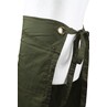 Contrast Stitch Waist Apron 2 Pocket Olive/Chestnut