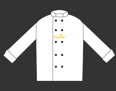 Russums chef jackets sale